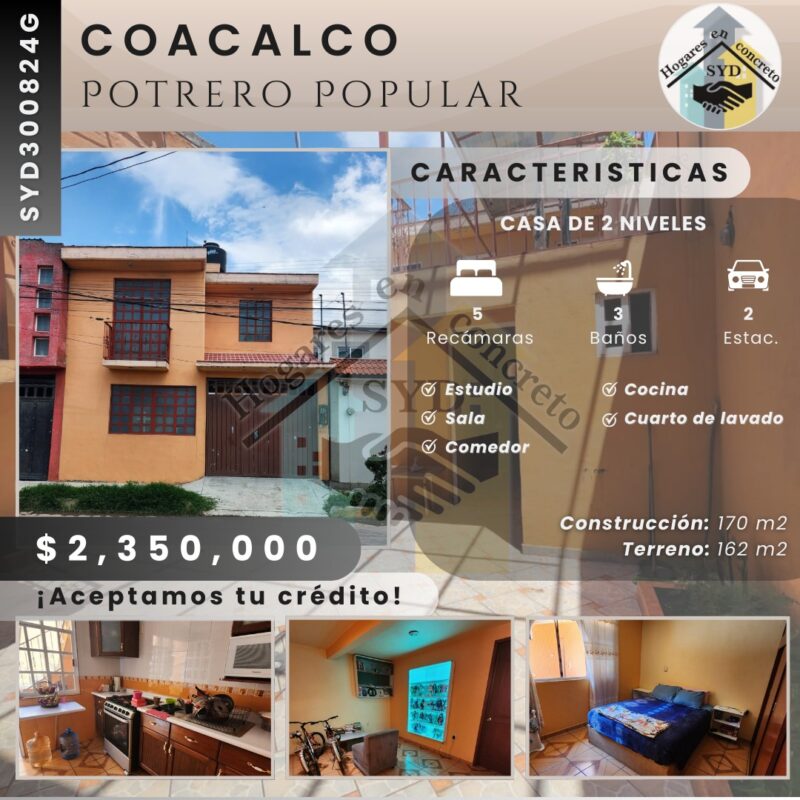 Casa Coacalco Potrero Popular