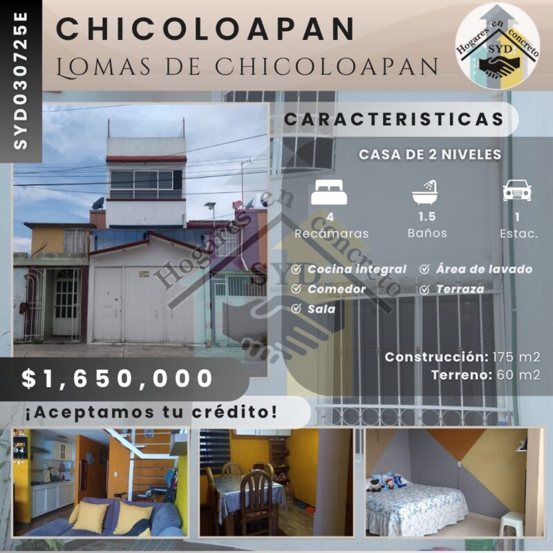 Casa Chicoloapan Lomas de Chicoloapan